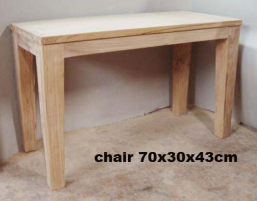 Mirota plain chair 70x30x43cm